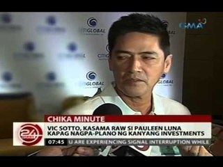 24Oras: Vic Sotto, kasama raw si Pauleen Luna kapag nagpa-plano ng kanyang investments