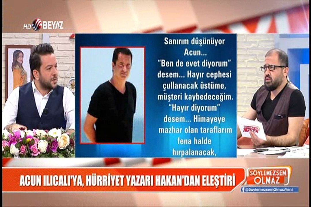 Ahmet Hakan Allah Acun'un durumuna düşürmesin