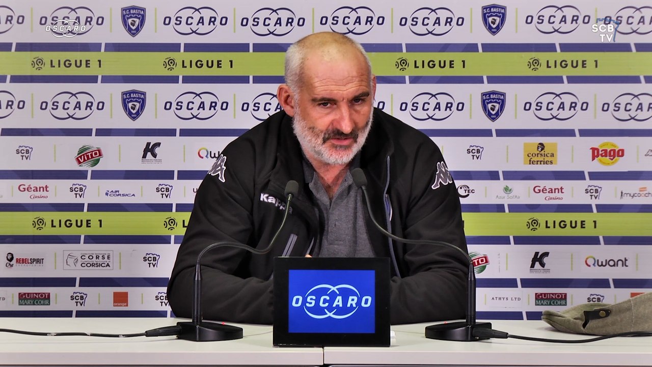 Bastia-Caen : Conf. d'avant-match de F. Ciccolini