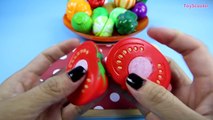 LEARN VEGETABLE NAMES with Toy Cutting Velcro Playset – Learning Veggies Educational Kids