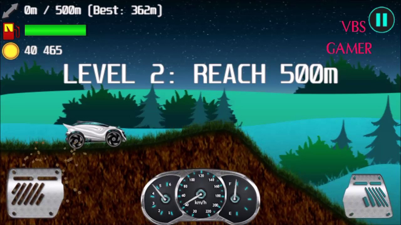 Alien Planet Hill Racing Night Android Gameplay 4