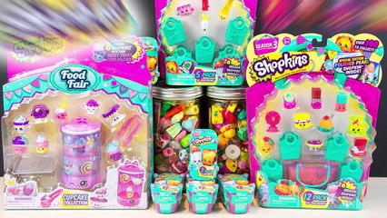 SHOPKINS Season 3 Food Fair Cupcake Collection 12 Pack 5 Pack Blind Baskets Kinder Playtime