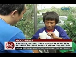 24 Oras: Baseball, naging daan para makapag-aral nang libre ang mga bata sa Smokey Mountain