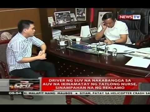 Driver ng SUV na nakabangga sa AUV na ikinamatay ng tatlong nurse, sinampahan na ng reklamo