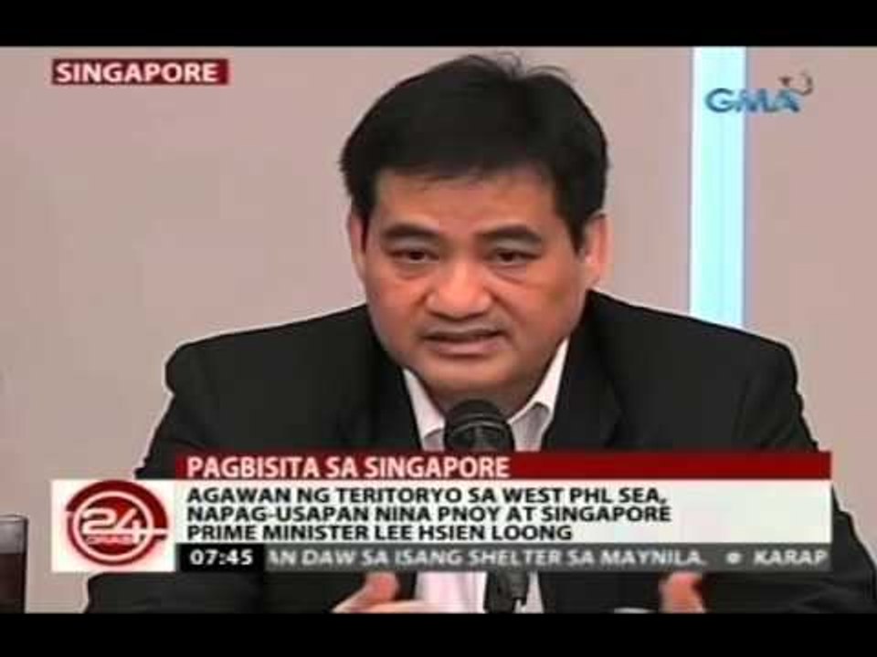 Agawan ng teritoryo sa West PHL Sea, napag-usapan nina PNoy at SG Prime Minister Lee Hsien Loong