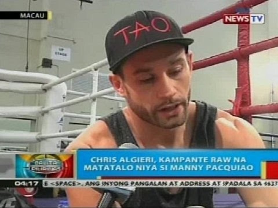 Chris Algieri, kampante raw na matatalo niya si Manny Pacquiao; Pacman, 'di nagpatinag