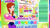 Disney Princess Frozen - Annas NEWBORN House Makeover - Disney Princess Games