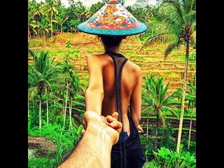 Follow Me , Hand in Hand , Honeymoon Pics of Murad Osmann with Natalya Zakharova