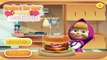 Masha Cooking Big Burger | Best Game for Little Girls - Baby Games To Play