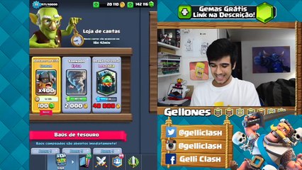 Clash Royale Brasil - Gelli Clash - 150 Mil Gemas Abrindo Baus SuperMagicos