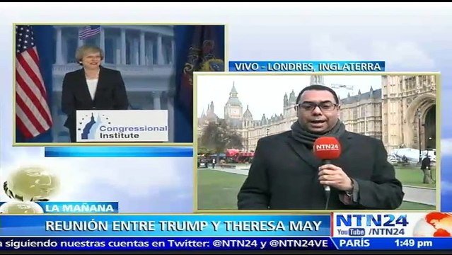 Reunión entre Theresa May y Donald Trump genera expectativa en el Reino Unido por futuro de relación bilateral