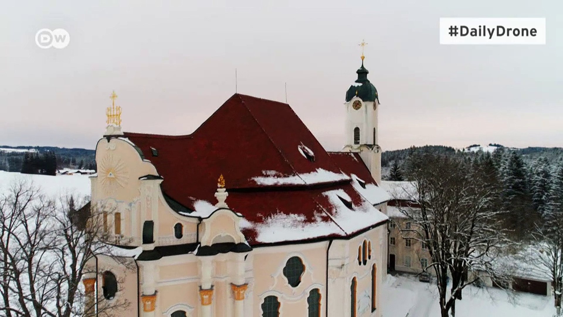 DailyDrone: The Pilgrimage Church of Wies | Culture - video Dailymotion