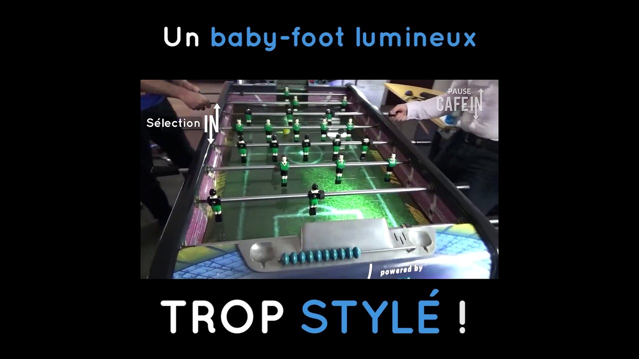 Un baby-foot lumineux trop stylé !