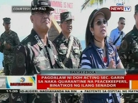 Pagdalaw ni DOH acting Sec. Garin sa naka-quarantine na peacekeepers, binatikos ng ilang senador
