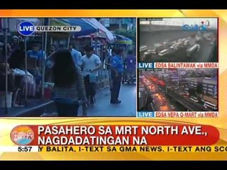 UB: Pasahero sa MRT North Ave., nagdadatingan na