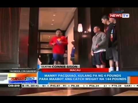 NTG: Pacquiao, handang-handa na sa laban vs. Algieri sa Linggo