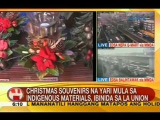 UB: Christmas souvenirs na yari mula sa indigenous materials, ibinida sa La Union