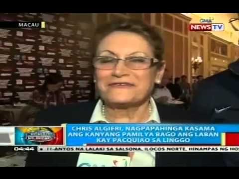 BP: Ina ni Chris Algieri, bilib kay Manny Pacquiao