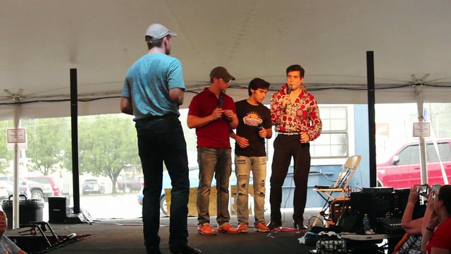 Jay Dupuis, Ben Thompson, Cote Deonath & Taylor Rodriguez sing 'Rubberneckin' Elvis Week 2016