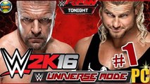 WWE 2K16: Universe Mode - Dolph Ziggler vs Triple H - RAW [Week 1/1] PC