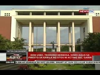 QRT: DOH Usec. Teodoro Herbosa, hindi aalis sa pwesto sa kabila ng utos ni acting Sec. Garin