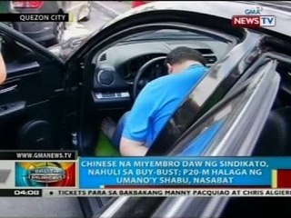 Chinese na miyembro daw ng sindikato, nahuli sa buy-bust sa Quezon City