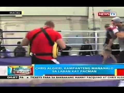 BP: Chris Algieri, kampanteng mananalo sa laban kay Manny Pacquiao