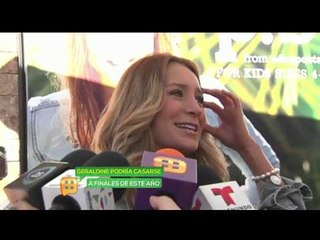 Geraldine Bazán podría casarse a finales de este año