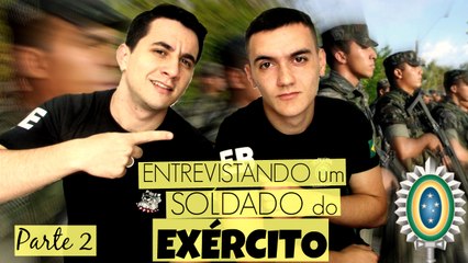COMO É O INTERNATO ENTREVISTANDO um SOLDADO do EXÉRCITO pt.2 - Watch Lopes