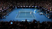 Rafael Nadal vs Grigor Dimitrov - MATCH POINT   CELEBRATION SF Australian Open 2017