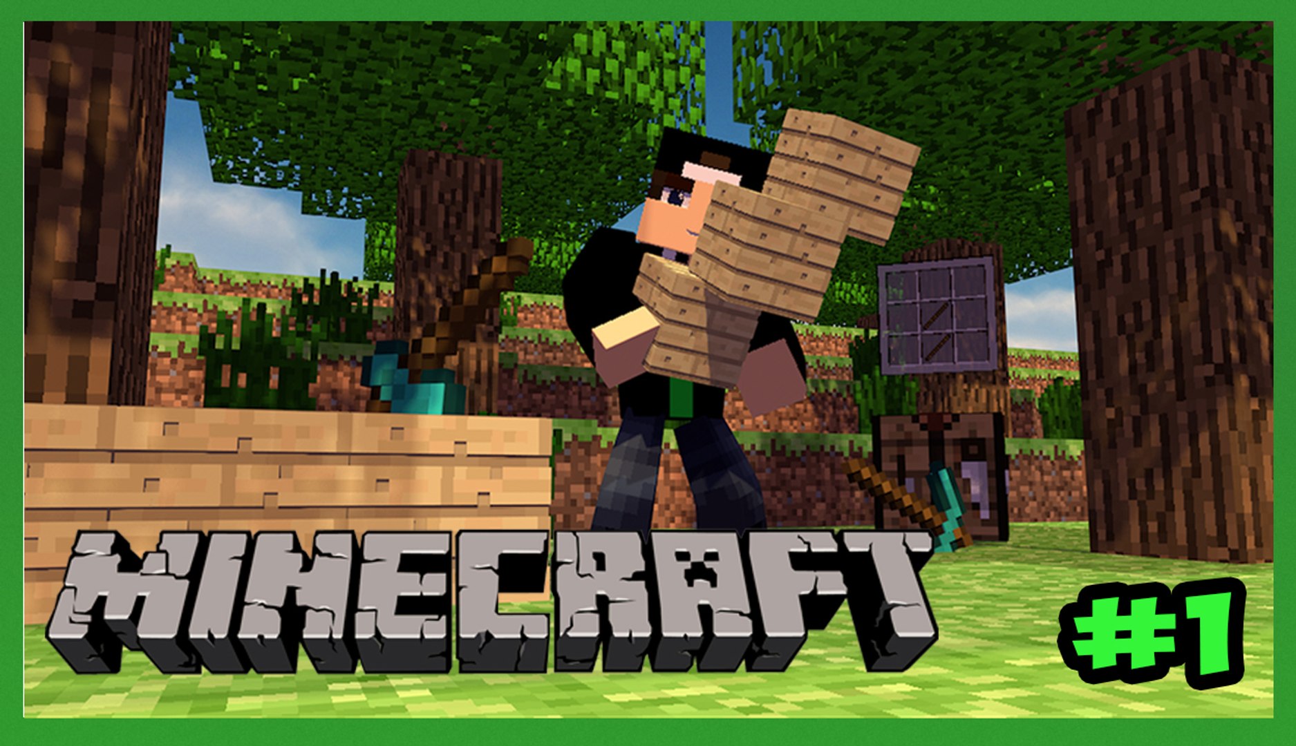 Minecraft Survival #1: Primeira Casa !!!