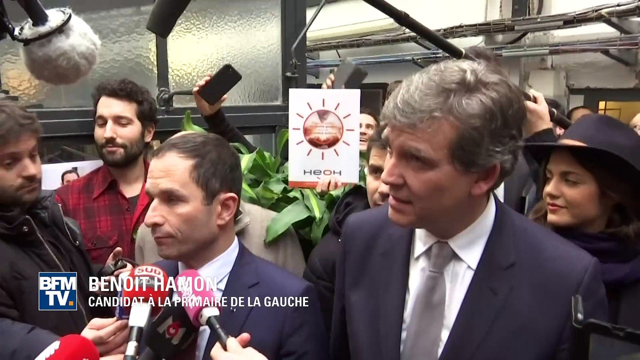 Primaire à gauche: Hamon et Montebourg s'affichent ensemble avant le second tour