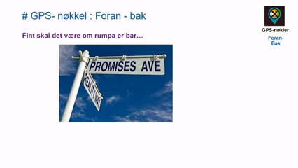 Gps for endringsledelse - gps nøkkel foran - bak