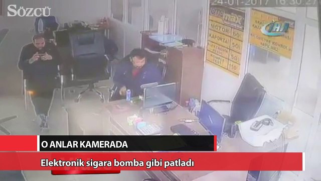 Elektronik sigara bomba gibi patladı