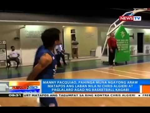 NTG: Pacquiao, pahinga muna ngayong Martes matapos ang laban vs. Algieri