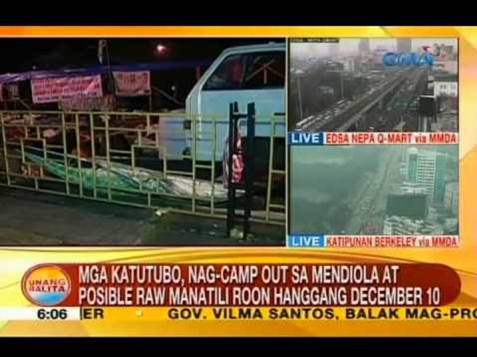 UB: Mga katutubo, nag-camp out sa Mendiola at posible raw manatili roon hanggang December 10
