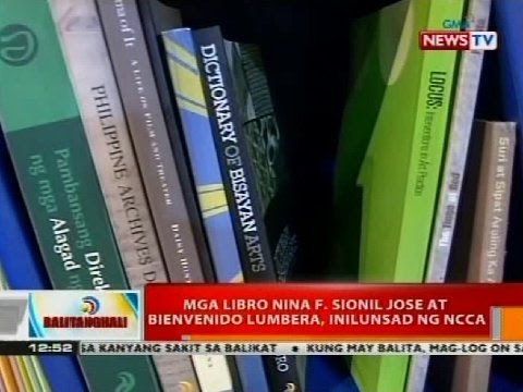 Mga libro nina F. Sionil Jose at Bienvenido Lumbera, inilunsad ng NCCA