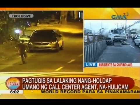 UB: Pagtugis sa lalaking nang-holdap umano ng call center agent, na-hulicam