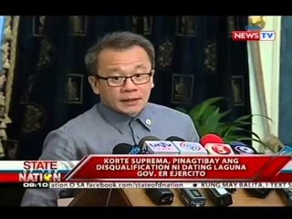 SONA: Korte Suprema, pinagtibay ang disqualification ni ER Ejercito