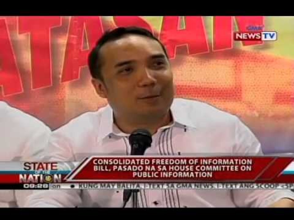 SONA: Consolidated FOI bill, pasado na sa House Committee on Public Information