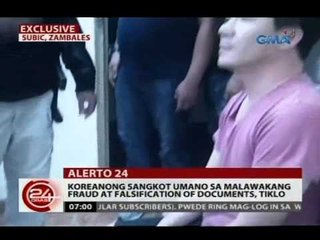 24 Oras: Koreanong sangkot umano sa malawakang fraud at falsification of documents, tiklo