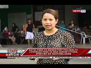 Batas para sa mandatory Philhealth coverage para sa mga senior citizen, epektibo na ngayong araw
