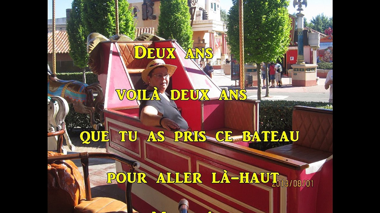 deux ans que tu as pris ce bateau