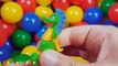 surprise eggs hidden in the ball pit