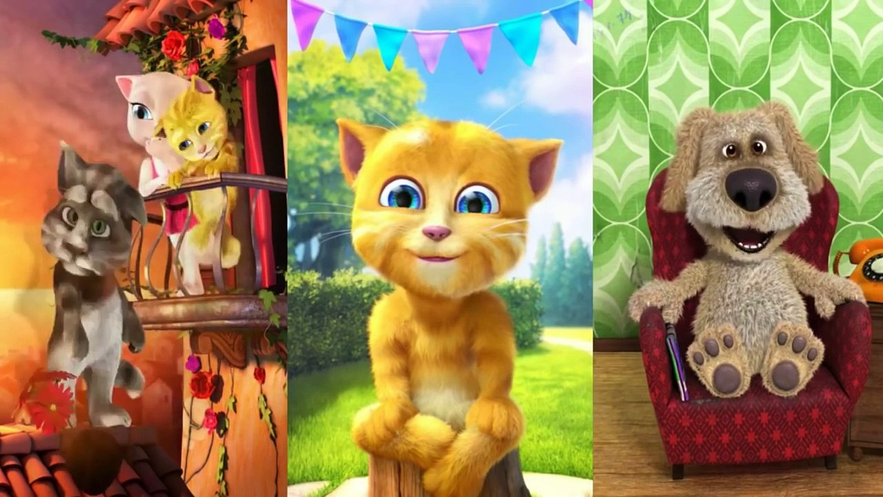 Happy Birthday song Happy Birthday To You Friends Talking Angela Mega Compilation
