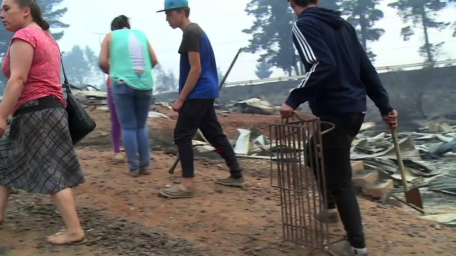 Various villages entirely destroyed by intense fires in Chile