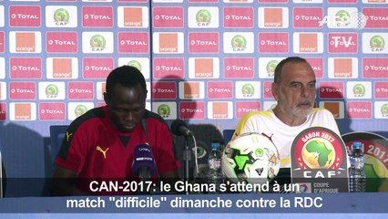 CAN-2017: le Ghana s'attend à un match "difficile" contre la RDC