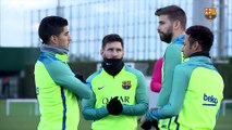 FC Barcelona training session: Last workout before the trip to Sevilla