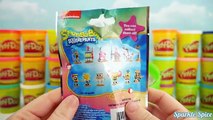 GIANT PJ MASKS Surprise Egg Play Doh CatBoy Gekko Owlette Disney Spongebob Tsum Tsum Sofia The First
