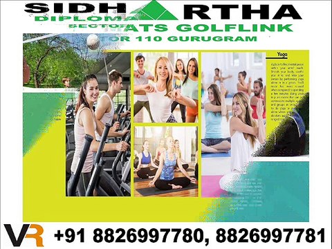 Sidhartha Diplomats Golf Link Booking Amount only 5 Lac 2,3 BHK Sector 110 Gurugram 8826997780